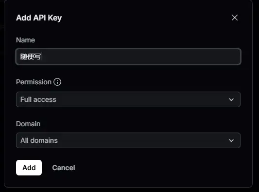 API keys